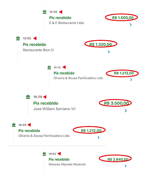Comprovantes e prints de resultados do Método do Especialista